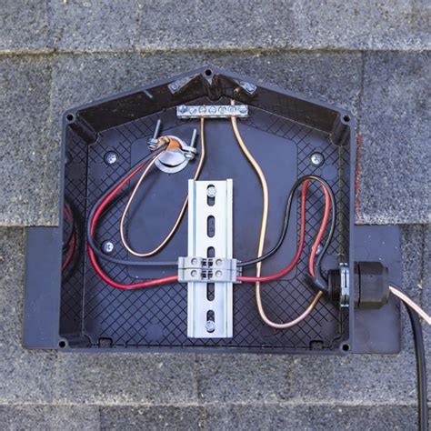 solar junction box for fencing|roof mount solar junction box.